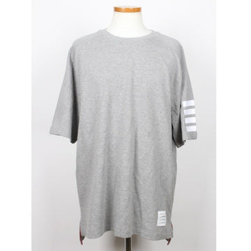 THOM BROWNE コットン アシンメトリック スリーブ 半袖 Tシャツ グレー 5(105) 158669764 [P]