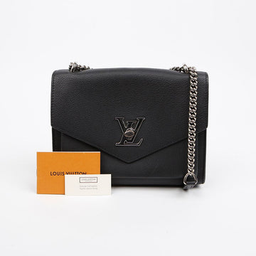 Louis Vuitton Leather Mylockme Chain Shoulder Crossbody Bag Black 158542104 [P]