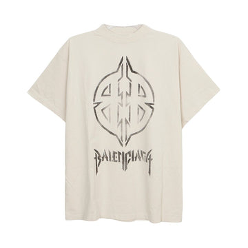 Balenciaga Metal BB Stencil Oversized Logo T-Shirt 2 158542169 [P]