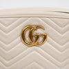 Gucci GG Marmont Small Matelassé Leather Shoulder Bag White 158542048 [P]