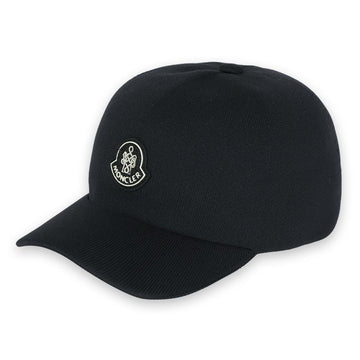 Moncler Unisex Woven Patch Cap (Black) 3B00032 0U435 999 124599959 [P]