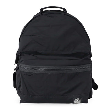 Stone Island Stone Men's Compass Logo Patch Nylon Backpack (Black) L1S15 9200010 S0251 V0029 151208456 [P]