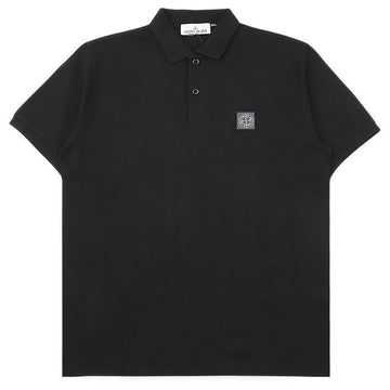 STONE ISLAND Männer PK Kurzarm mit Kompass-Logo-Patch (Schwarz) L1S15 2200011 S0039 V0029 155990929 [P]