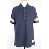 THOM BROWNE トリミングテクスチャーコットンポロシャツ2 158672763 [P]