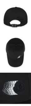 Moncler Men's Black Logo Patch Baseball Cap 3B00034 0U082 999 146261401 [P]