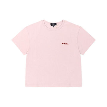 APC 半袖Tシャツ COHBQ F26390 FLG ROSE POUDRE/BORDEAUX 138210608 [P]