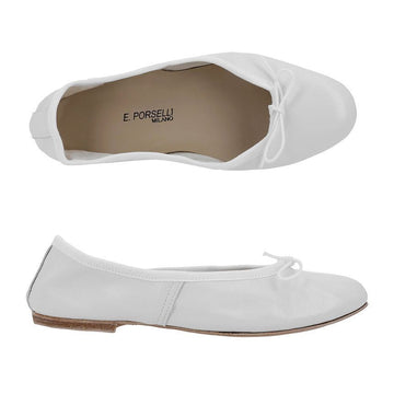 PORSELLI Ballettlederflats 95 Weiß 157314645 [P]