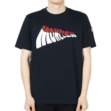 MONCLER モンクレール メンズ ブランディング ロゴ コットン 半袖 (ネイビー) 8C00058 89A17 7A9 132476495 [P]