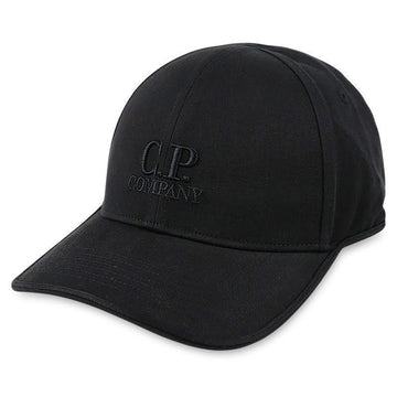 CP COMPANY 刺繍ロゴのキャップ(ブラック) 20CMAC048A 006288A 999 153461386 [P]