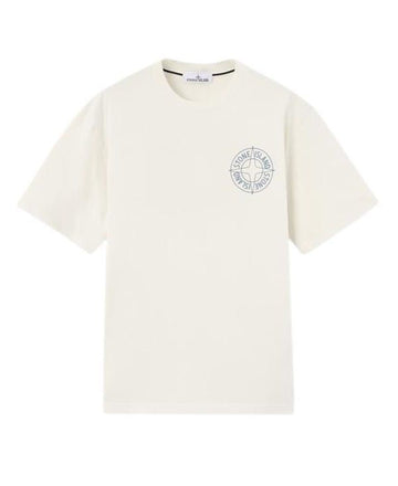 STONE ISLAND T-Shirt aus Baumwolljersey mit Kompassdruck Kurzarm 156726320 [P]