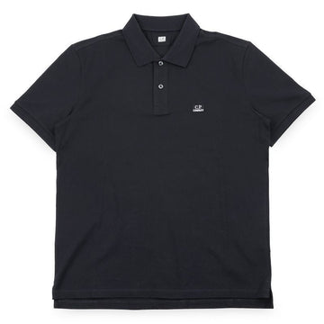 CP COMPANY Stretch Baumwolle PK Kurzarm mit Logo (Navy) 005263W 888 152920178 [P]