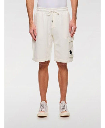 CP Company Cotton Diagonal Fleece Logo Shorts 18CMSB101A 110044G 103 151057042 [P]