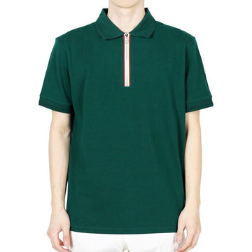 MONCLER モンクレール メンズ ハーフジップ PK 半袖 (グリーン) 8A00002 89A16 875 131853488 [P]