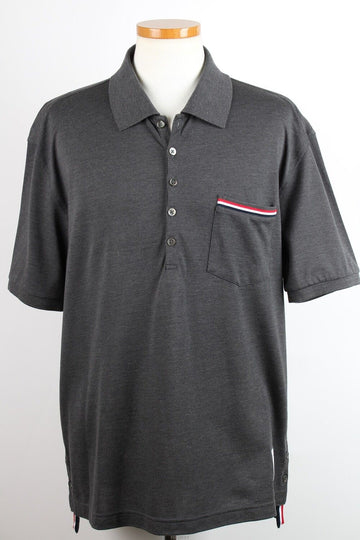 THOM BROWNE RWBポケットピケポロシャツ5(XXL) 158672854 [P]