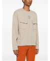 CP COMPANY ブラシド エメライズド ダイアゴナル フリース クルーネック 17CMSS020A 006372G 327 156727418 [P]