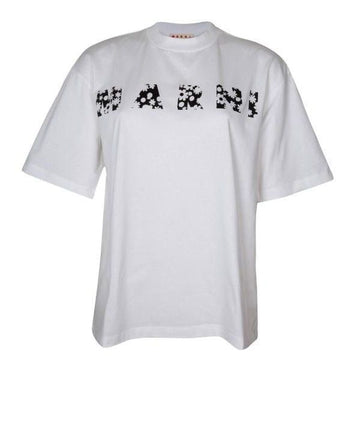 Marni Logo Print Cotton T-Shirt 151060043 [P]