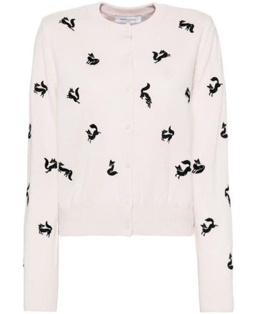 MAISON KITSUNE FANCY Fox-Stickerei Cardigan 151060787 [P]