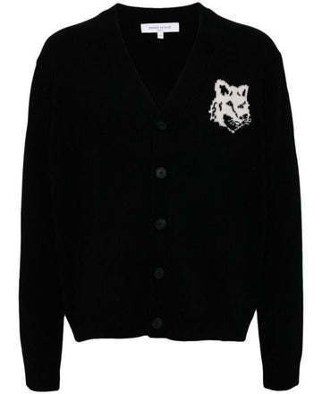 Maison Kitsune Fox Head Intarsia Comfort Cardigan 151060969 [P]