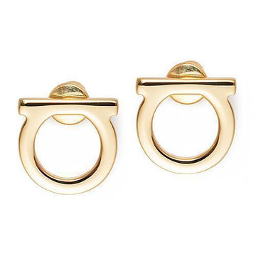 SALVATORE FERRAGAMO 間解的イヤリング 76-0119 ゴールド 696429 30123300 [P]