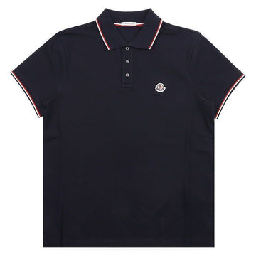 MONCLER Männer Streifen Polo-Kurze Ärmel (Navy) 8A70300 84556 77X 152189775 [P]