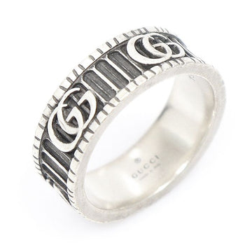 GUCCI 925 Silber GG Marmont Breite Ring Größe 19 158675660 [P]