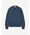 Comme Des Garcons Small Red Heart Patch V-Neck Wool Knit 156799089 [P]