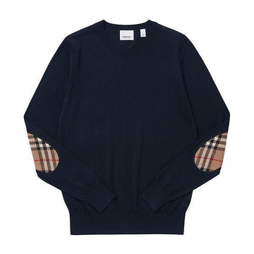 Burberry Wampleton Check Patch Merino Wool Women's Knit 139818519 [P]