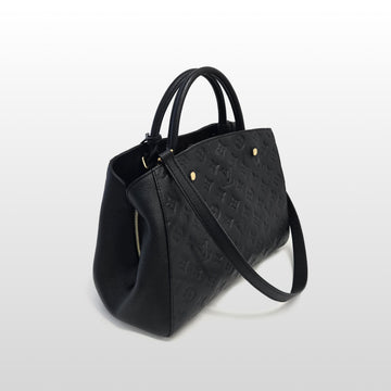 LOUIS VUITTON Schwarze M41048 Montaigne MM Empreinte Schultertasche 158675883 [P]
