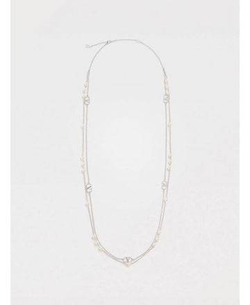 Valentino V Logo Signature Necklace 151103770 [P]