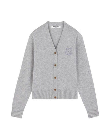 Maison Kitsune Bold Fox Head Embroidery Crop Cardigan 152200891 [P]