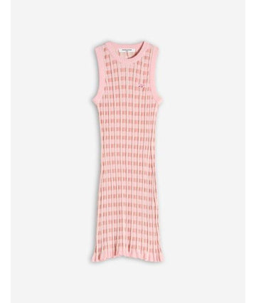 MAISON KITSUNE ベビーフォックスパッチチェックショートワンピースドレス 152201182 [P]