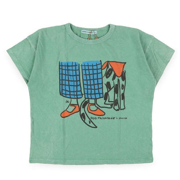 BOBO CHOSES キッズ ドッグ フレンドシップ 半袖 Tシャツ(グリーン) B126AC006 311 153768122 [P]
