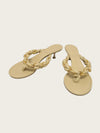 Bottega Veneta Almond DOT Chain Strap Sandal Heel 158677698 [P]