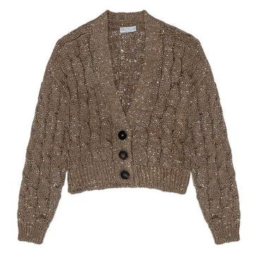 Brunello Cucinelli Cable Knit Cardigan 57368480 [P]