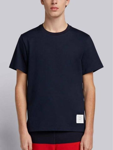 Thom Browne Relaxed Fit Side Slit Medium Weight Short Sleeve T-Shirt 133044924 [P]