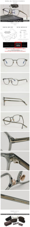 Tom Ford TF6155-K-B 020 Transparent Horn Rimmed Eyeglasses 158678445 [P]