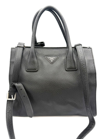 PRADA Vitello Daino Tote- und Schultertasche Schwarz (BN2693) 158678932 [P]