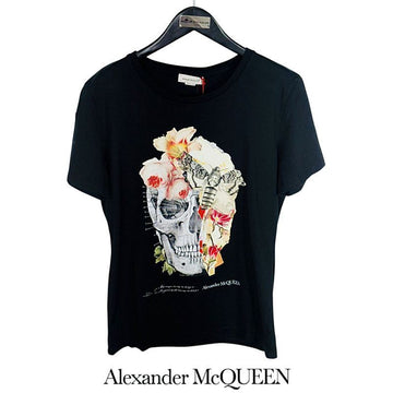 ALEXANDER MCQUEEN スカルプリント女性半袖Tシャツ 155997582 [P]