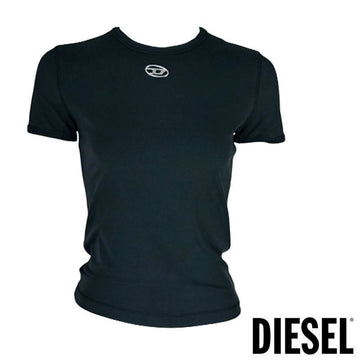 DIESEL Uncut T-Shirt Lang-OD Damen Kurzarmshirt Schwarz A19917 0AHQH 900 155629164 [P]