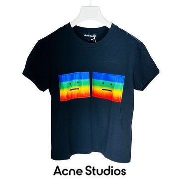 Acne Studios Rainbow Face Logo Women's T-Shirt CL0160 900 155546648 [P]