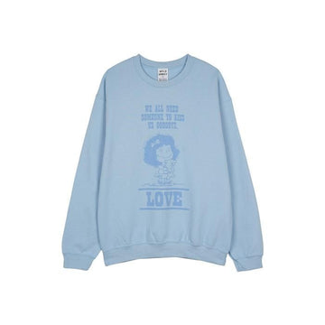 WILD DONKEY Unisex Crew Neck Set-In Sweatshirt Light Blue SS25UFG3124062 135644745 [P]