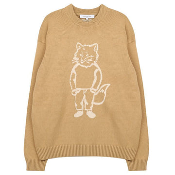 MAISON KITSUNE Intarsienstrickkleid OM00802-KT1030-0102 141511339 [P]