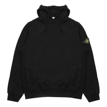 STONE ISLAND Wappenpatch gebrushter Baumwoll-Hoodie 145899546 [P]