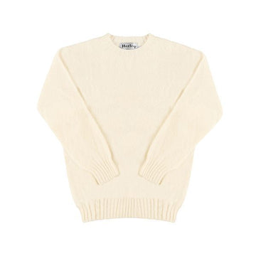HARLEY OF SCOTLAND M3834 7 SHAGGY WINTER WHITE メンズ ニット 151110762 [P]