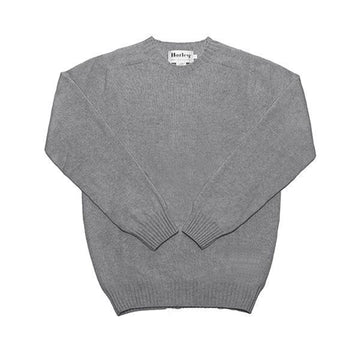 HARLEY OF SCOTLAND M3116 7 FLANNEL GREY Herren Strickpullover 151110829 [P]