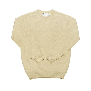 HARLEY OF SCOTLAND M3116 7 OATMEAL Herren Strick 151110825 [P]