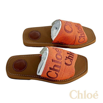 CHLOE 女性用フラットサンダルスリッパ オレンジ C23U188EF 9HE 153826815 [P]