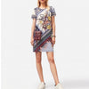 Tory Burch Cotton Short Sleeve Dress with Floral Pattern 76409 400 158680566 [P]
