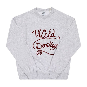 WILD DONKEY CHAIN LOGO HEATHER GREY Unisex Sweatshirt 151112681 [P]