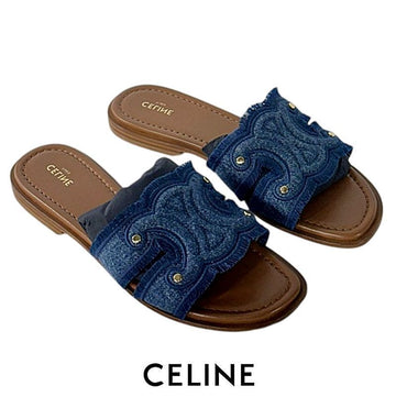 CELINE Damen Triomphe Marina Fransen Sandalen 362675022C 07BL 152966390 [P]